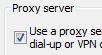 Image of 'Use a Proxy..' in Internet Explorer Settings